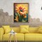 Paint by Numbers Sunflower for Adults Beginners with Frame,Sunflower Acrylic Adult Paint by Number Kits on Canvas,Abstract Landscape Digital Oil Number Painting Kits for Home Decor